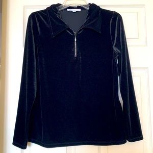 Mercer Street Studio Black Velvet Top